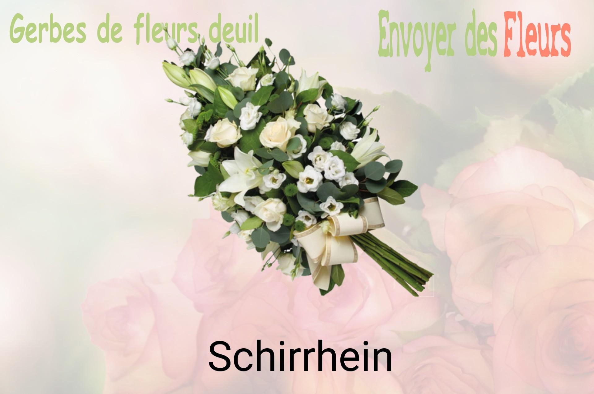 Gerbe de fleurs de deuil livrée à Schirrhein